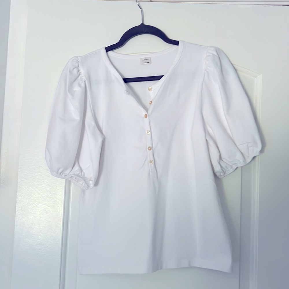 Aritzia White Cotton Top